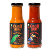 NAAGIN original hot chilli - medium spicy sauce (230gm) + Bhoot hot chilli extra spicy sauce (230gm), (Pack of Two)