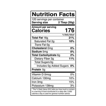 Kevala Organic Sesame Tahini, Gluten Free, Kosher, 8 lb, Vegan, Bulk Size