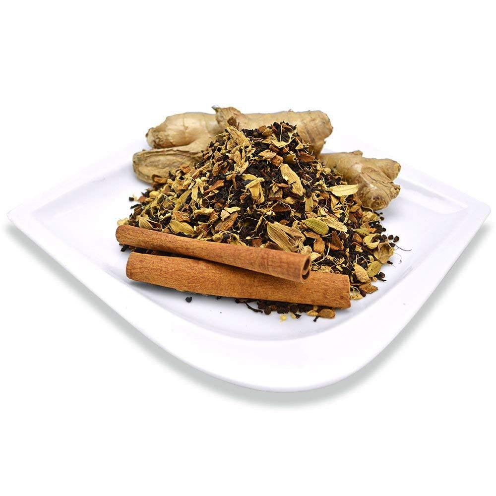 Organic Positively Tea Company, Masala Chai Black Tea, Loose Leaf, 16 Ounce