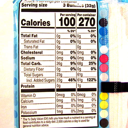 Peep Easter Blue Marshmallow Bunny Candy - Gluten & Fat Free - 3 oz (8 Bunnies)