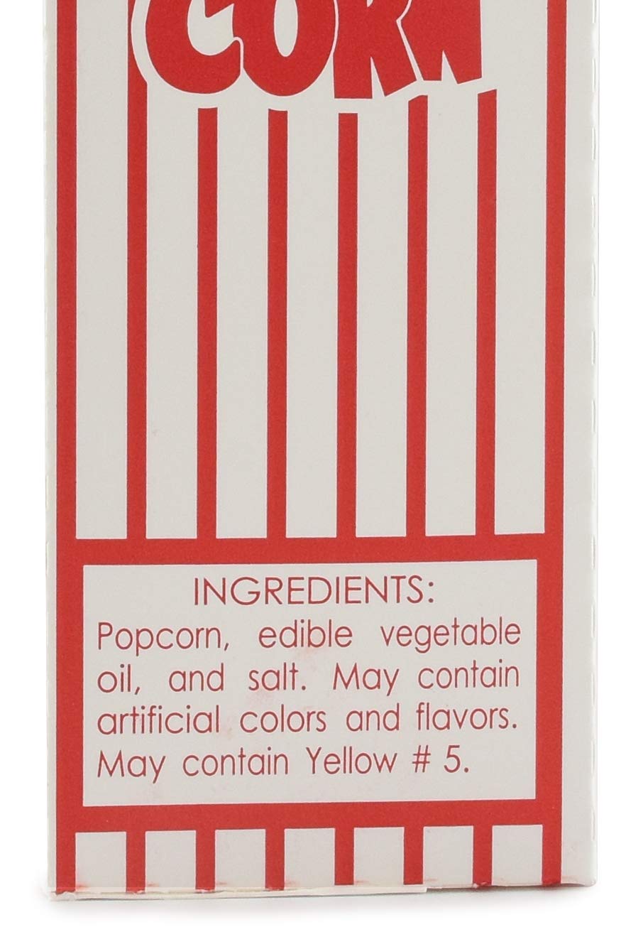 Snappy Popcorn 3.5-E Red and White Close Top Popcorn Boxes, 1.8 Oz, 500 Count