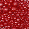 Gevog 1 Bottle Red Pearls Sprinkles Mixing Edible Cake Cupcake Sprinkles for Wedding Valentines Party Baking Cupcake Cookie Ice