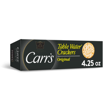Carrs Table Water Crackers, Baked Snack Crackers, Party Snacks, Original (6 Boxes)