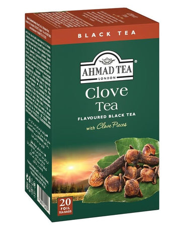 Ahmad Tea Black Tea, Clove Teabags, 20 Ct (Pack Of 1) - Caffeinated & Sugar-Free