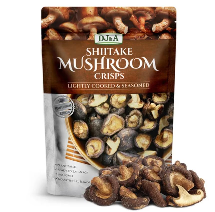 Shiitake Mushroom Crisps - Lightly Cooked and Seasoned 10.28 Ounce (10.58 Ounce)