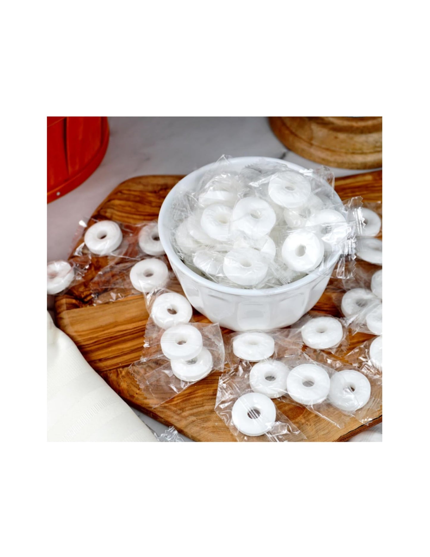 Leathnu Foundry Sugar-Free Peppermint Mints, 2.75oz - Pack of 3 Bags, Blue/White