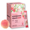 Everyday Kombucha Tea, Powder 5G X 20 Sachets (100G/3.52Oz) Probiotics, Prebiotics, Sugar-Free, Black Tea, Healthy Drink - Peach