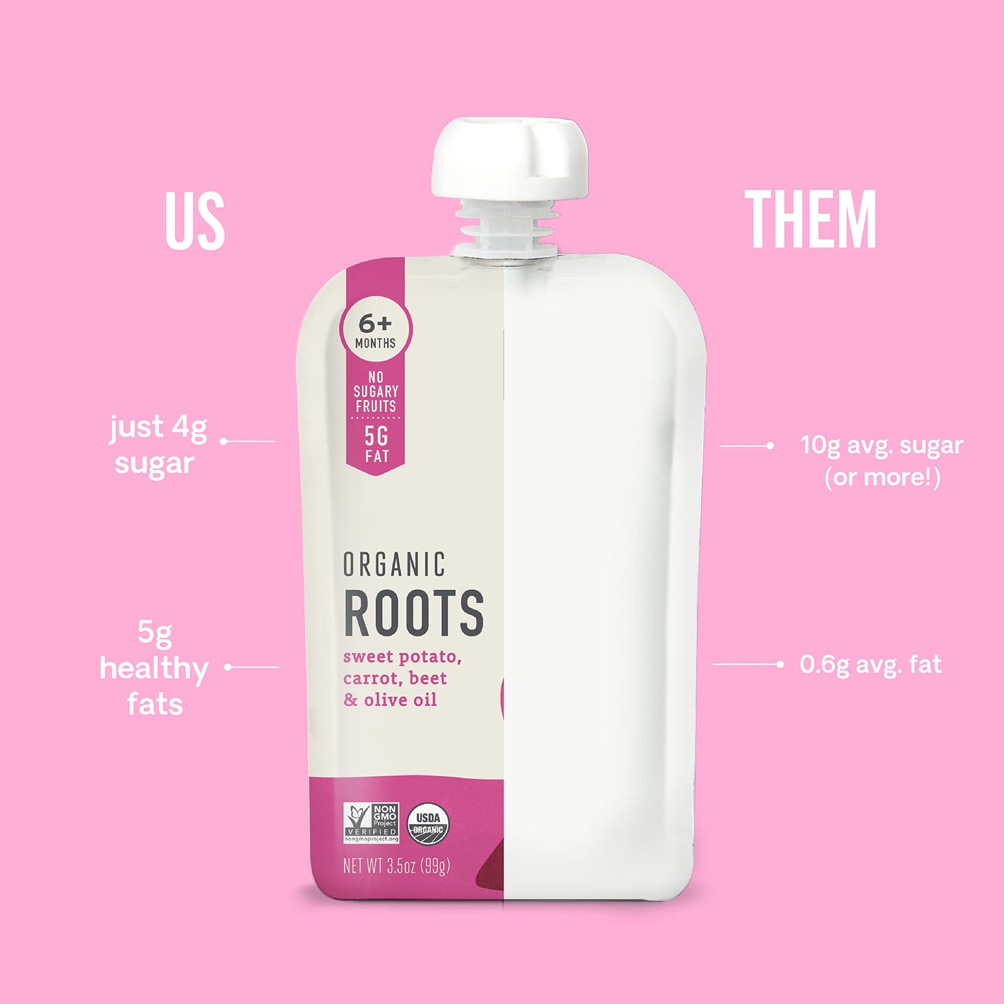 Serenity Kids Baby Food Pouches, 3.5 oz, Ethically Sourced Meats & Organic Veggies, Allergen Free, Variety Pack, 8 Count