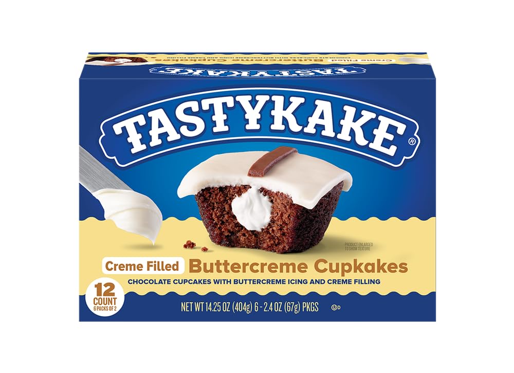 Tastykake Buttercreme Creme-Filled Chocolate Snack Cakes (Pack of 2)