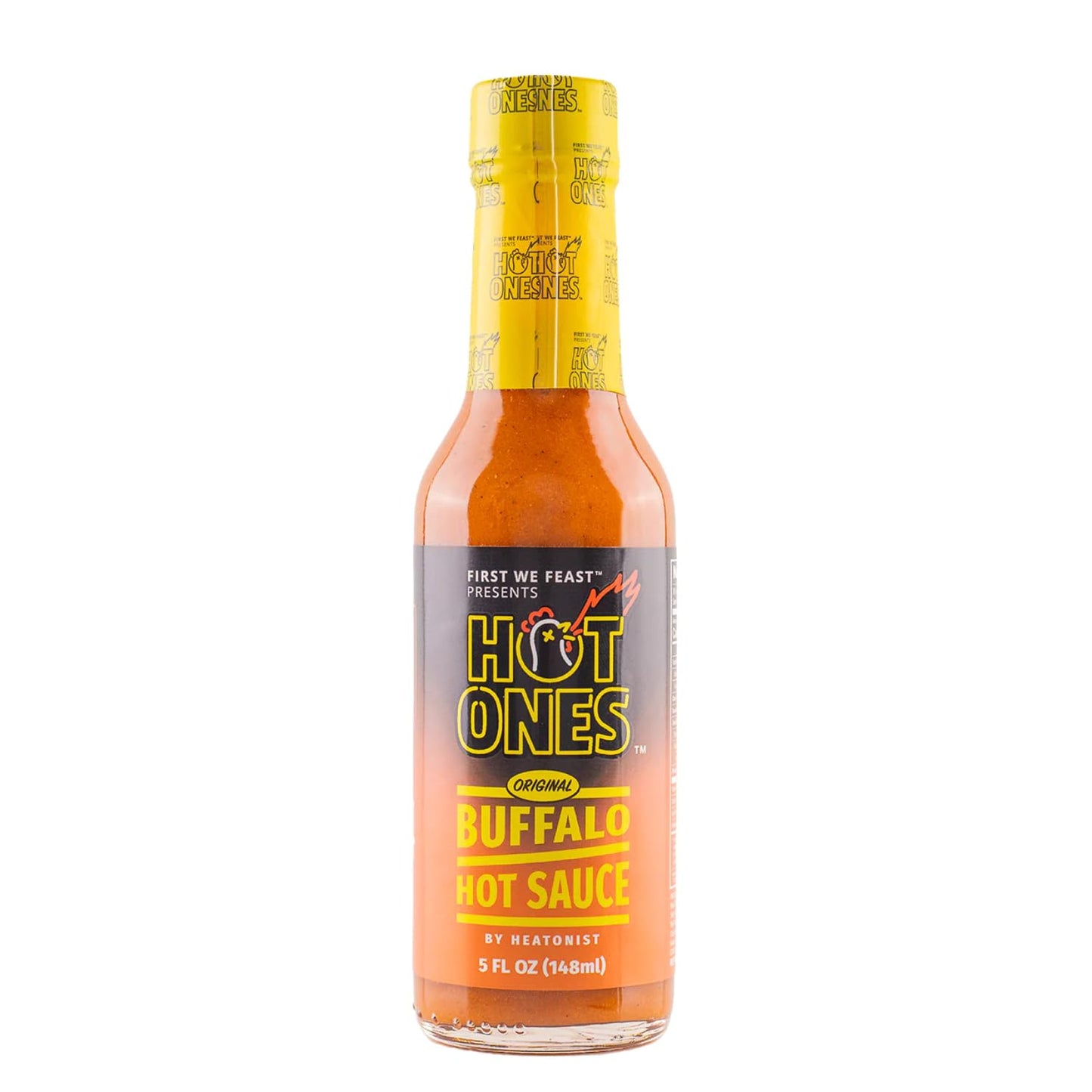 HOT ONES Buffalo Sauce, Mild Hot Sauce with Cayenne Pepper, 5 fl oz Bottle