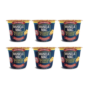Muscle Mac High Protein Macaroni & Cheese Microwave Cup, 6 Cups