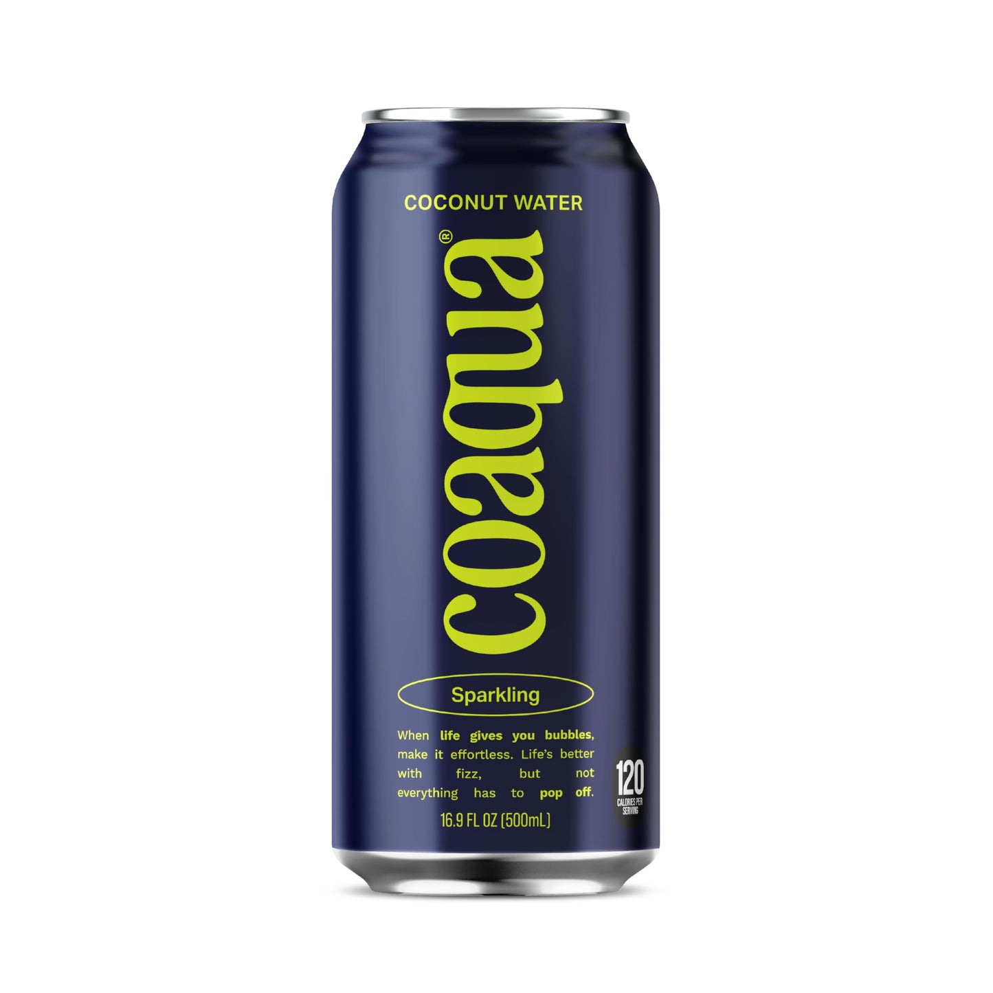 Coaqua Sparkling Coconut Water 12 Pack Natural Electrolytes For Hydration Refreshing Sparkling Electrolyte Drink Pure Coconut Water Not From Concentrate Fat Free 16.9 Fl Oz Cans