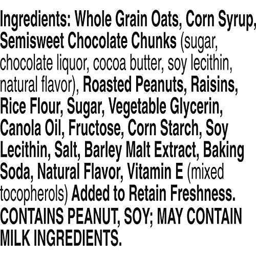 Nature Valley Chewy Fruit and Nut Granola Bars, Dark Chocolate Nut, 6 Bars, 7.4 OZ