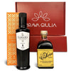 Brava Giulia Gift Box – Sicilian Cold Pressed Extra Virgin Olive Oil And Aged Balsamic Vinegar Of Modena – Imported From Italy – 2 Bottle Set (8.45 Fl Oz Each)