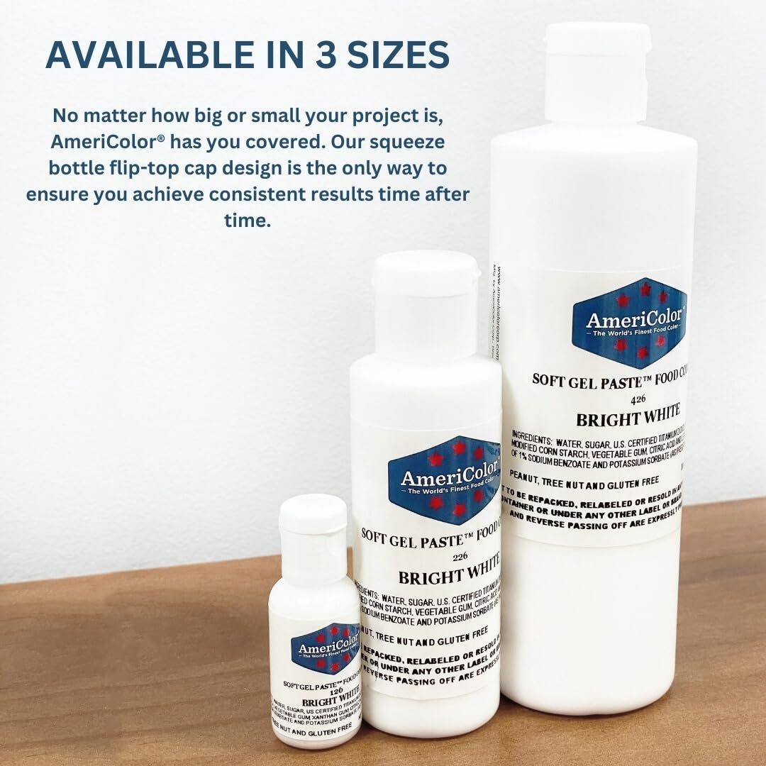 Americolor, Lilac, 4.5 Ounce Bottle, Soft Gel Paste Food Color