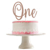 One Cake Topper Rose Gold Glitter First Birthday Cake Topper, One Birthday Cake Topper Rose Gold 1St Birthday Girl Cake Topper F