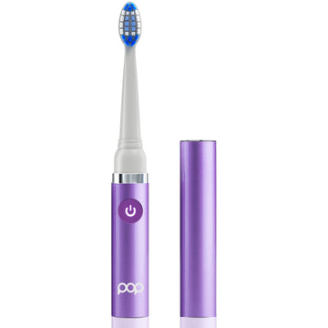 Pop Sonic Electric Toothbrush (Purple) - Travel Toothbrushes W/Aaa Battery | Kids Electric Toothbrushes With 2 Speed & 15,000-30