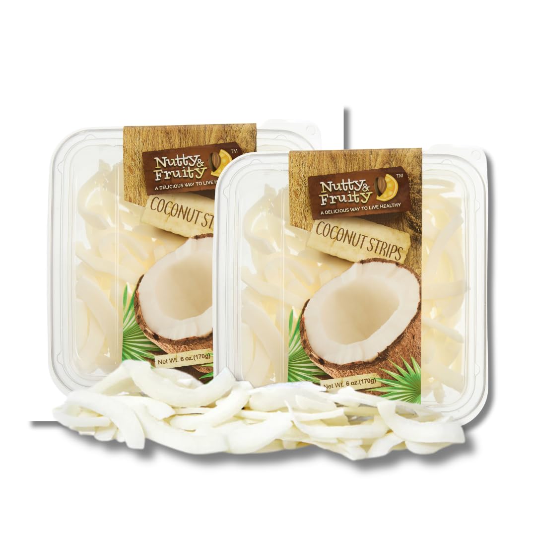 Nutty & Fruity Dried Fruit - Gift Packs Of 2 By LyzaS Sweets & Treats (Coconut Layers 6 Oz.)