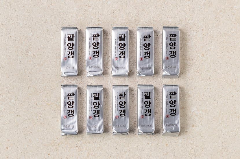 LENITH Sweet Red Bean Jelly | 45g * 10ea Total 450g | Pack of 10, Korean Snack, Yokan, Yangeng, Yanggaeng Traditional Korean Des