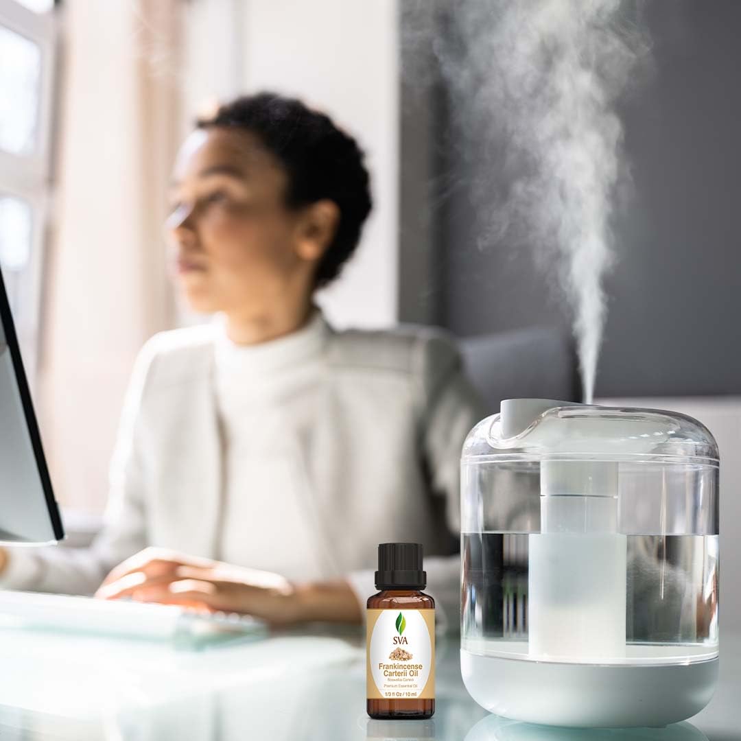 Sva Frankincense Essential Oil 1/3 Oz(Boswelia Carterii) -100% Pure, Natural, Undiluted, Therapeutic Grade For Skin & Hair Care,