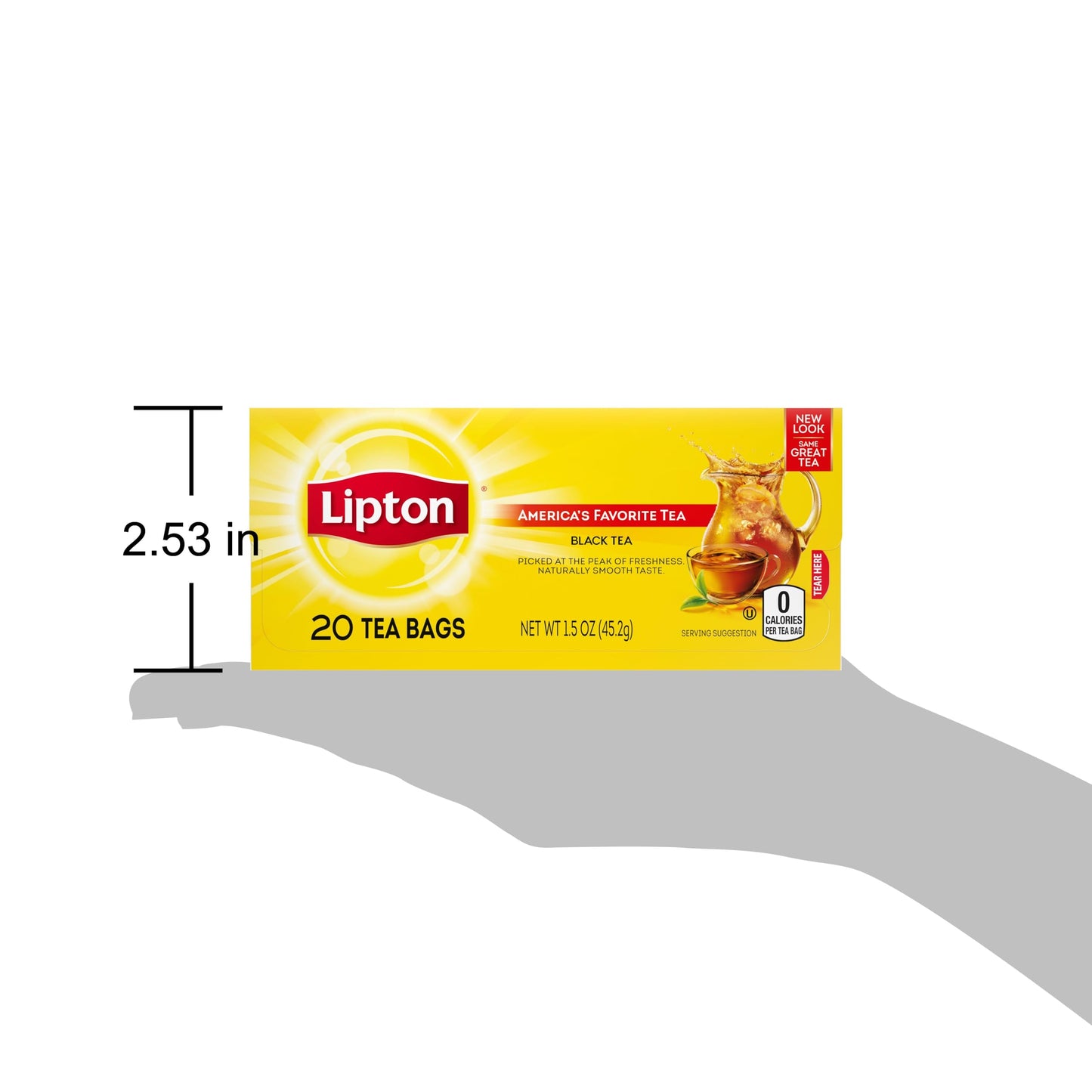 Lipton Tea Bags, Black Tea, Iced Or Hot Tea, Can Support Heart Health, 240 Total Tea Bags (20Ct - Pack Of 12)