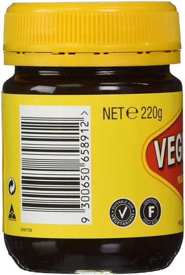 Vegemite Yeast Extract 220g (4-Pack) - 7.76 Ounce Each - Vegetarian Friendly