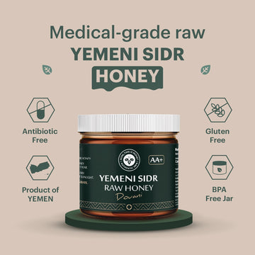 Raw Yemeni Sidr Honey Grade Aa+ Royal Premium Honey, Unpasteurized, And Unfiltered - Authentic Douani Sidr Honey