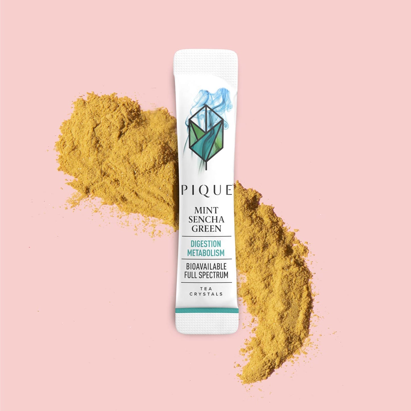 Pique Tea Organic Green Tea Crystals Sampler - Immune Support, Gut Health, Fasting - 42 Single Serve Sticks (Pack Of 3)