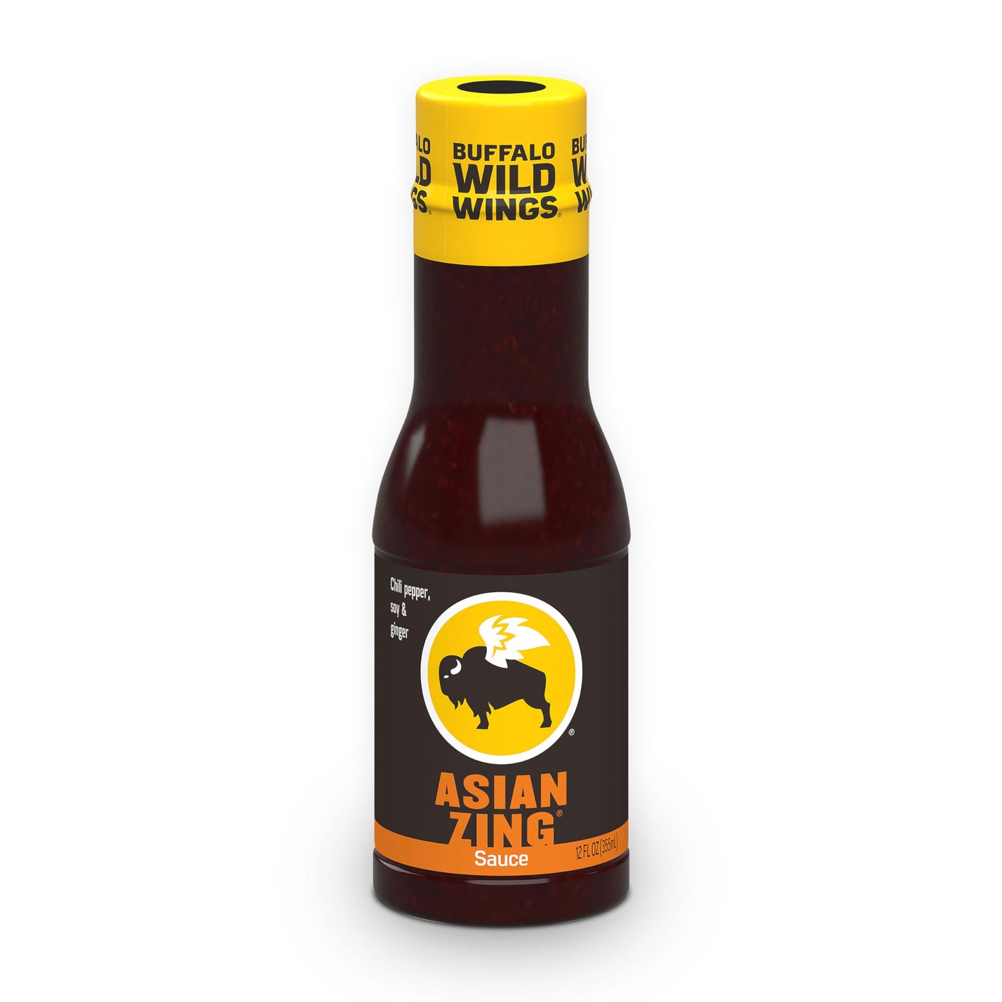 Buffalo Wild Wings Asian Zing Sauce, 12 Fl. Oz., Perfect Dipping Sauce, Chicken Marinade, Stir Fry Sauce And Wing Seasoning, Delicious Chili Pepper, Soy And Ginger Flavors
