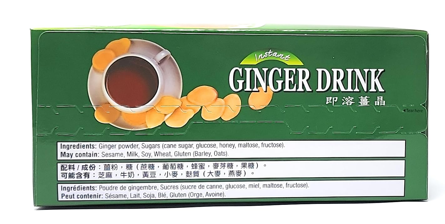 3-Pack Of Gold Kili Instant Ginger Drink With Honey,6.3Oz,180G Each Box, Free Recipe Book Inside Box.