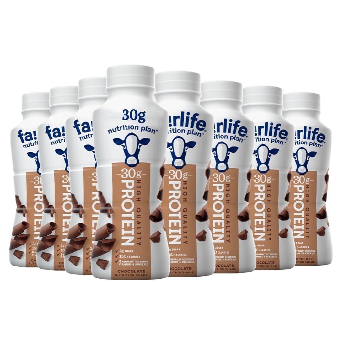 FairIife Nutrition Plan Chocolate High Protein Shake - 30g Protein, 1.44 Fl Oz, 8 Pack