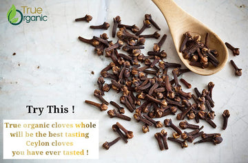 True Organic Ceylon Cloves Whole, USDA Organic, Non-GMO, 3.5 Ounces