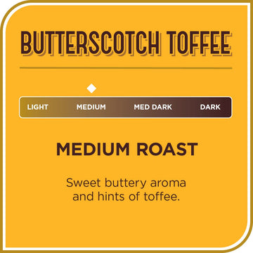Don Francisco'S Butterscotch Toffee Flavored Medium Roast Coffee Pods - 24 Count - Recyclable Single-Serve Coffee Pods, Compatib