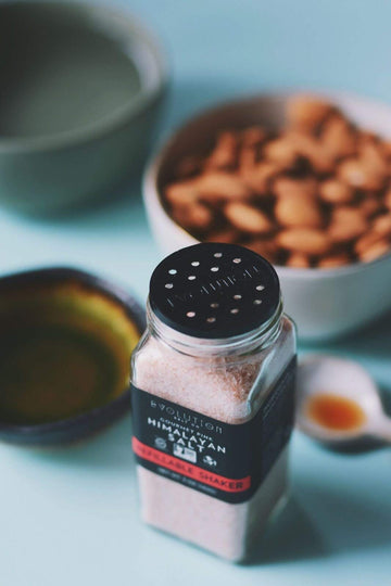 Evolution Salt - Himalayan Pink Salt, Refillable Glass Shaker, 5 oz