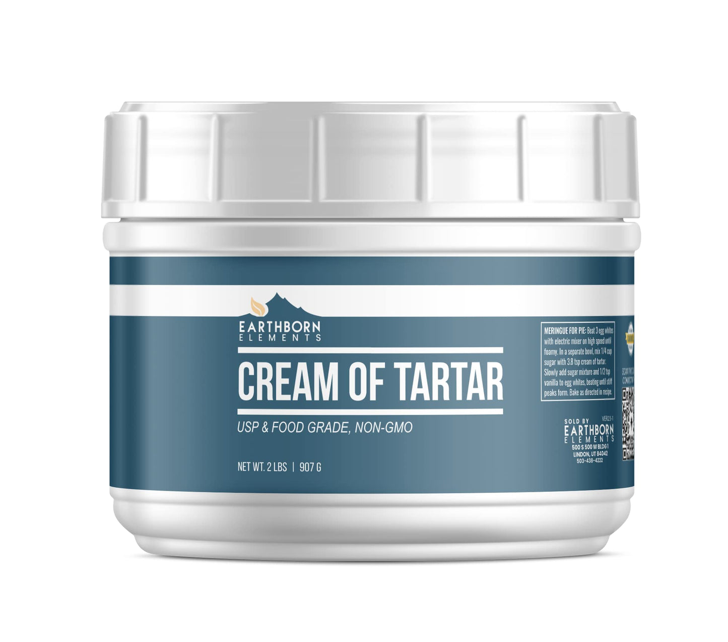 Earthborn Elements Cream Of Tartar (2 Lb), Baking Ingredient, Non Gmo