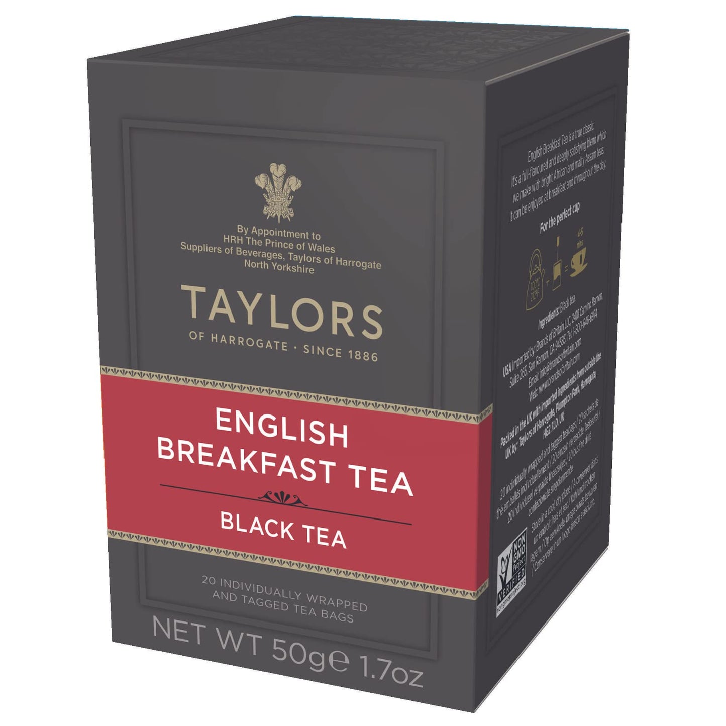 Taylors Of Harrogate English Breakfast, 20 Count (Pack Of 6)