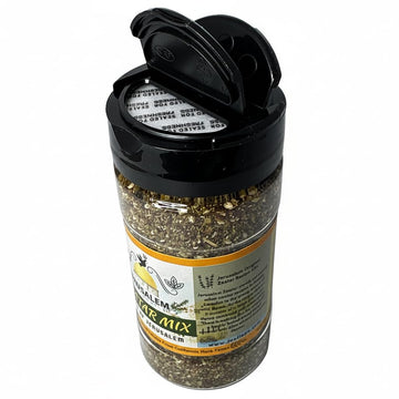 Jerusalem Zaatar Spice Mix Shaker by Julians Valleys | Made with Natural Herbs and Pure Sumac | 3.5 OZ | Zataar seasoning Shaker