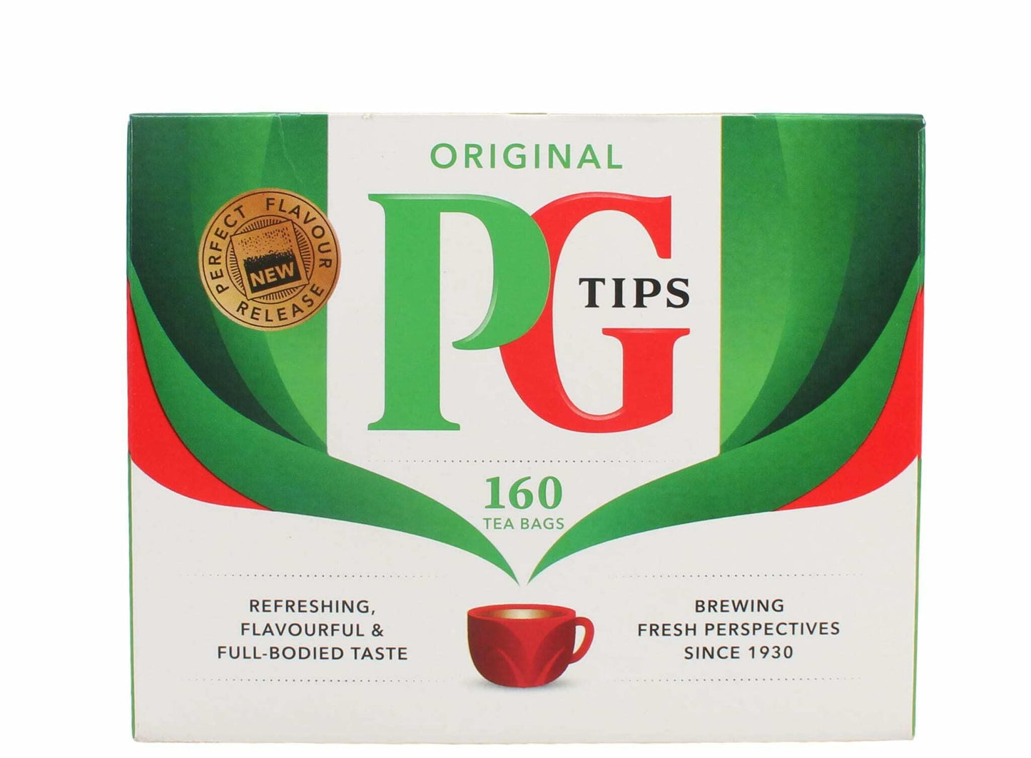 PG Tips Black Tea Bags - 160 Count Boxes, Pack of 4, Model 45179