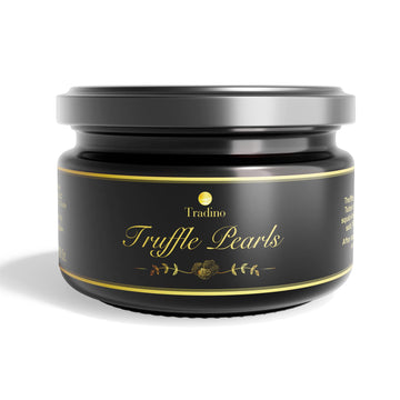 Tradino Premium Black Truffle Pearls - Gourmet Finishing Pearls From Spain, Exquisite Culinary Delight, Ideal For Enhancing Dish