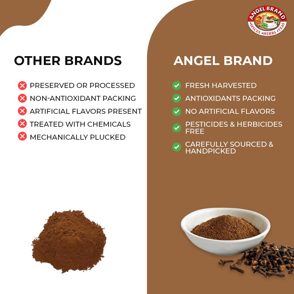Angel Brand Ground Cloves Powder – Premium Spice for Baking & Cooking – 3.5oz Bottle