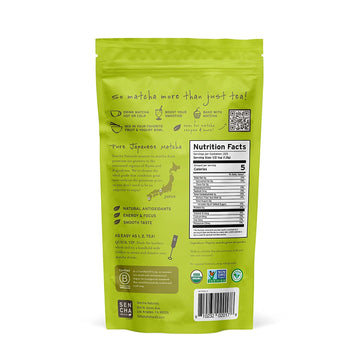 Sencha Eveyrday Natural Usda Organic Matcha Green Tea Powder Rich Antioxidant Revitalizing Body Helathy Gluten Free Product 100%