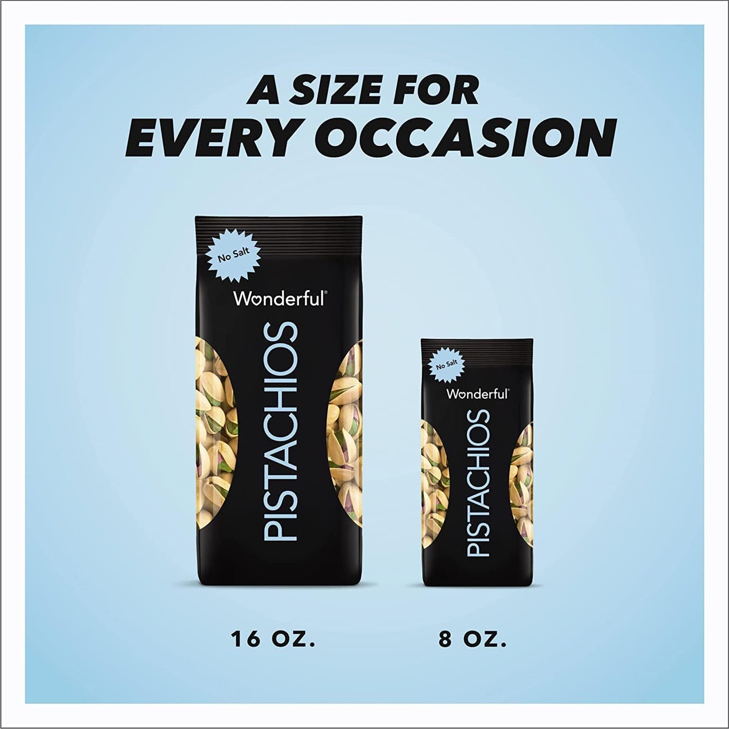 Wonderful Pistachios In Shell, Roasted With No Salt Nuts, 16 Ounce Bag, Protein Snacks, Gluten Free, Healthy Snacks For Adults