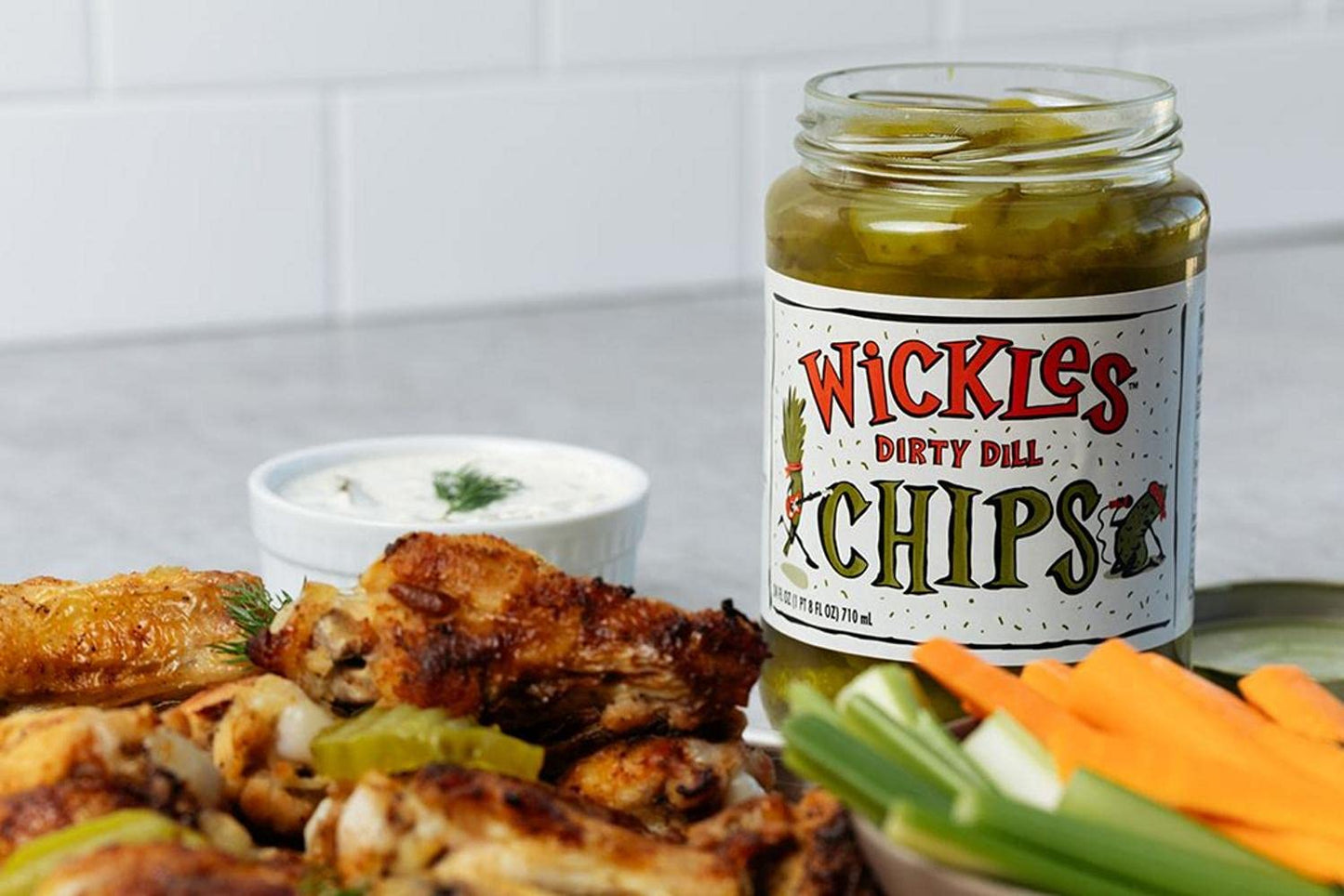 Wickles Dill Chips - Case of 6 - 24 OZ (6x24 OZ)