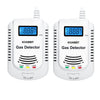 Carbon Monoxide And Natural Gas Detector,Combination Carbon Monoxide And Gas Detector Plug In For Home,Bedroom,Rv (2 Packs)