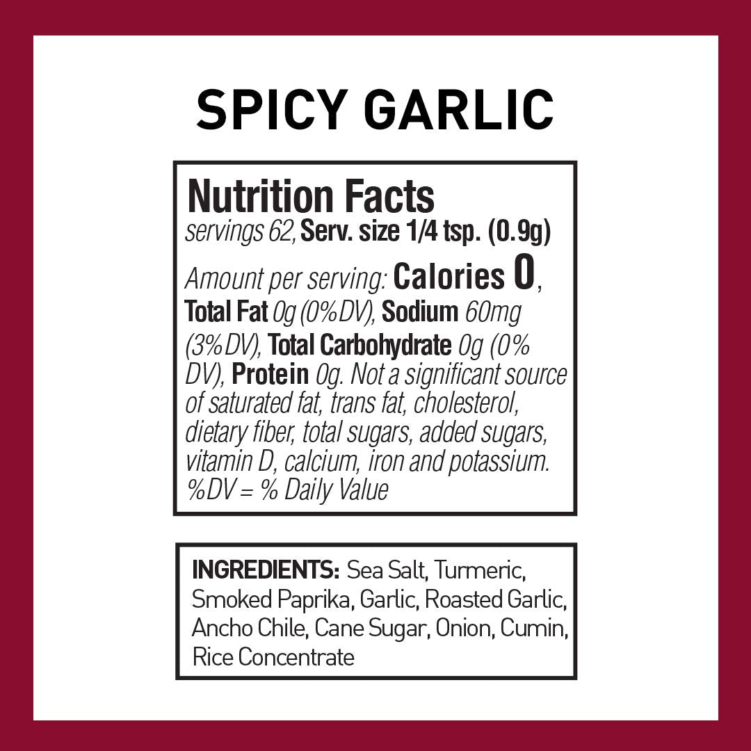 The Spice Hunter Global Fusion Rub Spicy Garlic 2 Ounce