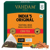 VAHDAM, Indias Original Masala Chai Tea Bags (15 Count) Non GMO, Gluten Free, No Added Flavoring | Blended w/Savory Exotic Spices | Individually Wrapped Pyramid Tea Bags | Direct from Source