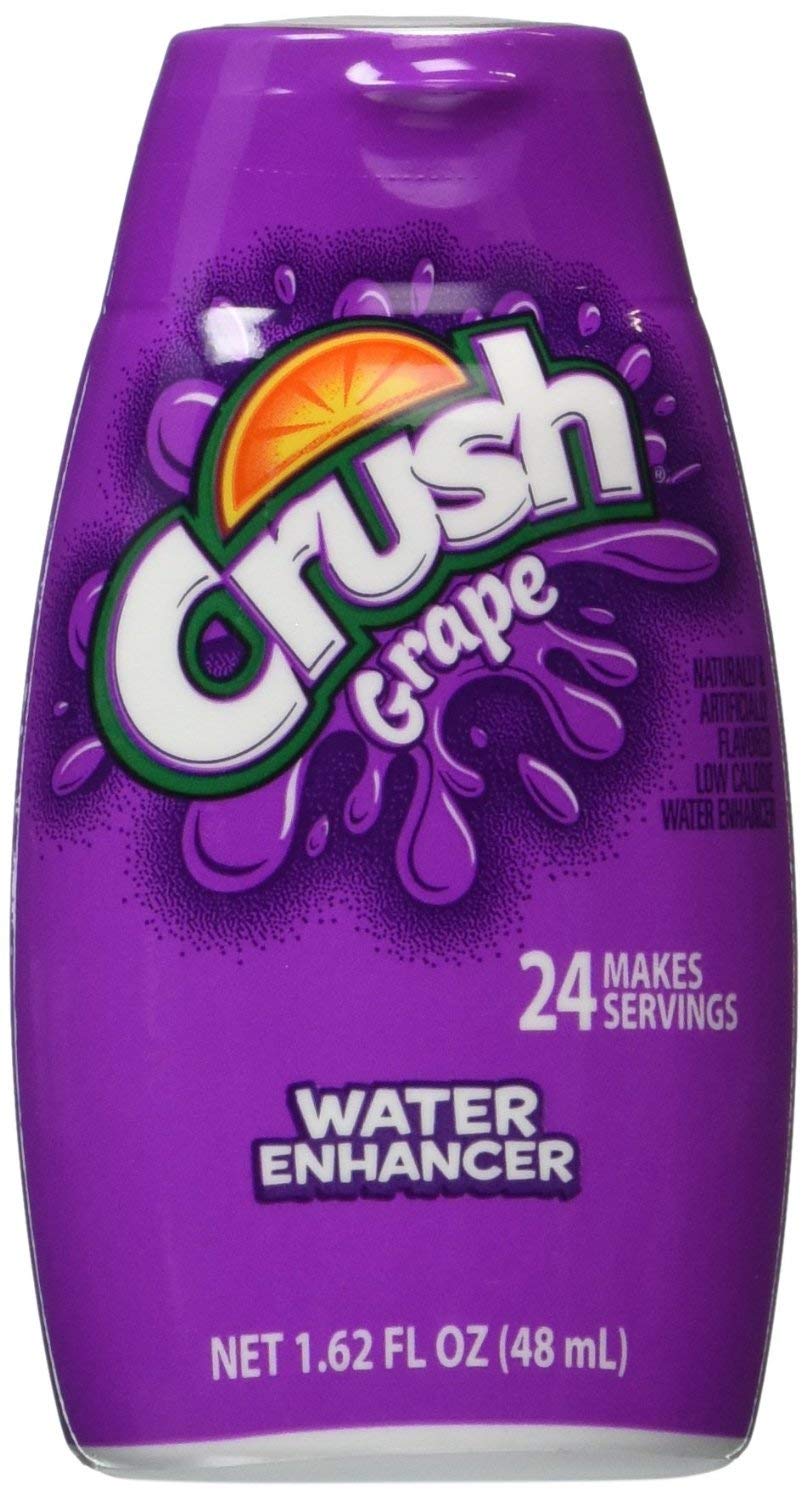 Crush, Liquid Water Enhancer, (Grape, Strawberry & Orange) Variety Pack, 1.62oz Container (Pack of 3)