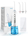 Cordless Water Flosser Teeth Cleaner, Nicefeel 300Ml 2 Tip Cases Portable And Usb Rechargeable Oral Irrigator For Travel, Ipx7 W