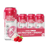 Clean Simple Eats Clear Protein + Energy Drink 20G Grass Fed Whey Protein Isolate 100MG Natural Caffeine L Theanine & Cognatiq No Artificial Ingredients Blizzard Berry Flavor 16 Oz Cans 12 Pack