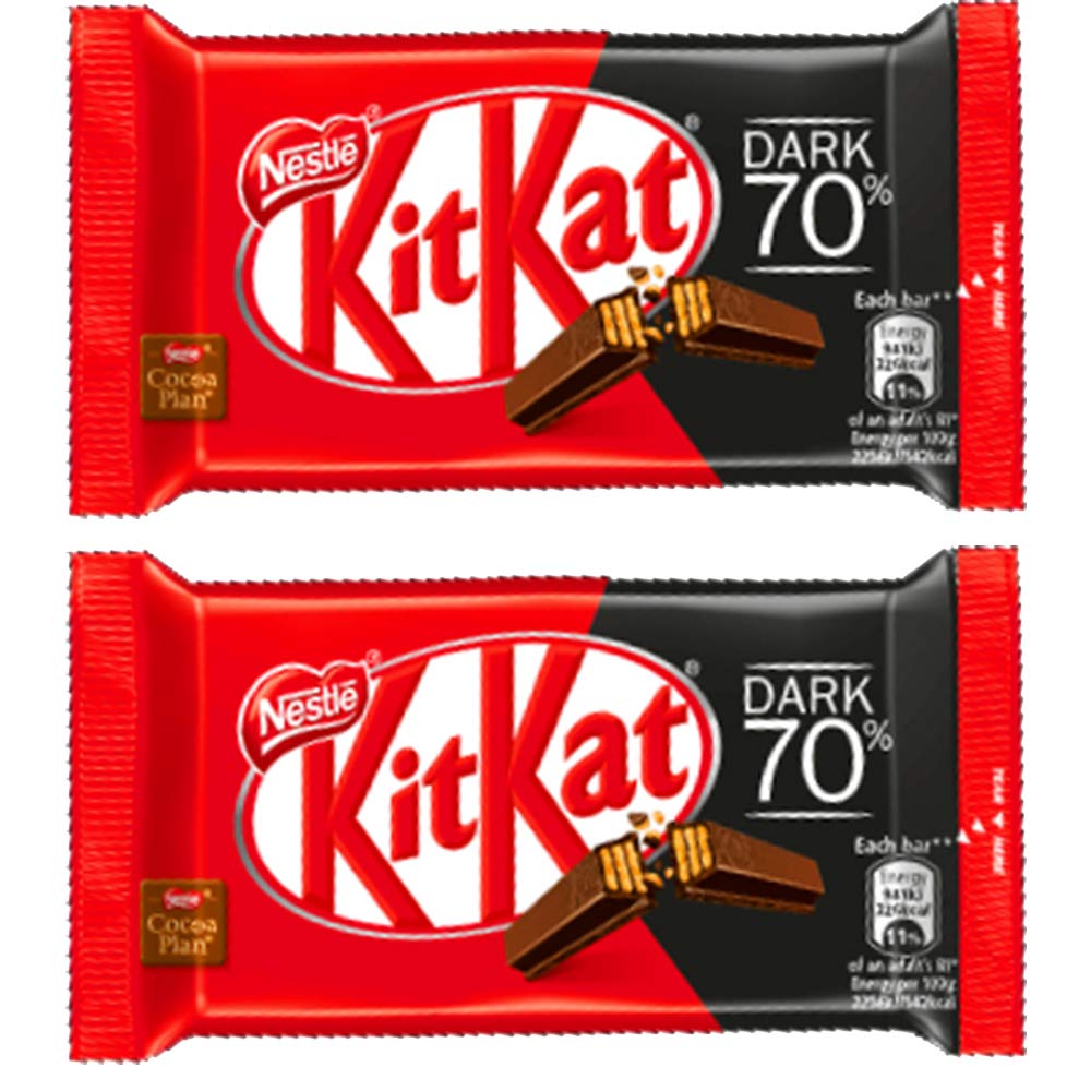 Nestle Kitkat 70% Dark Chocolate, 2 X 41.6 G